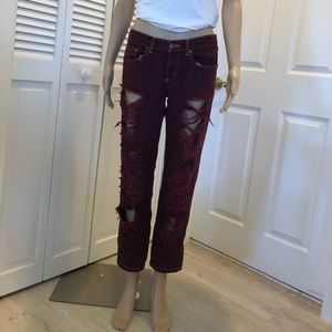 Car Mar burgundy jeans